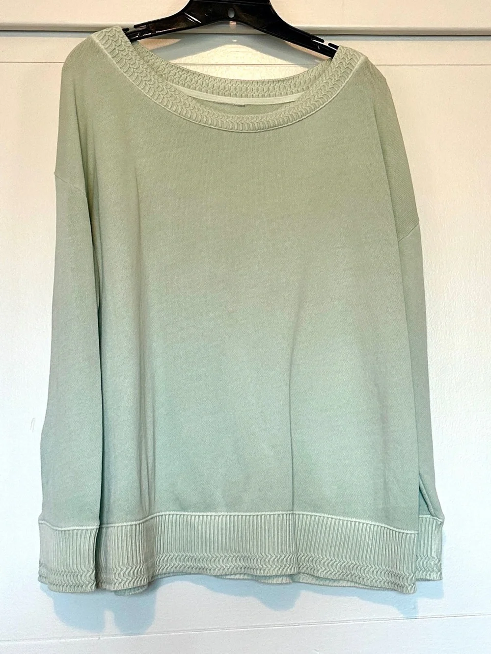 JJill (tag removed) Sage Knit Pullover Sweater 100% cotton